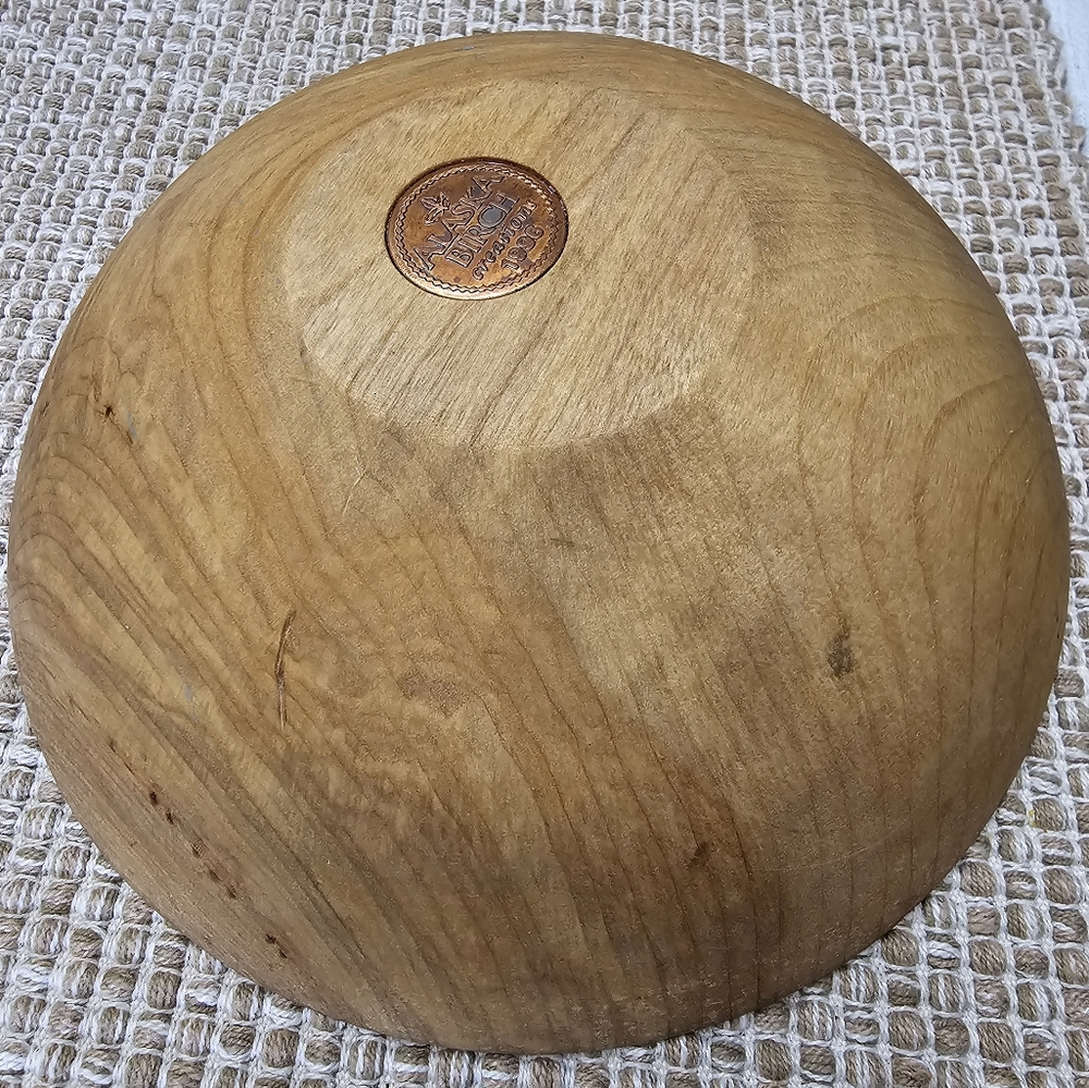 Alaska Birch Wood Decorative Bowl 1996 Edition EUC - Picture 8 of 8